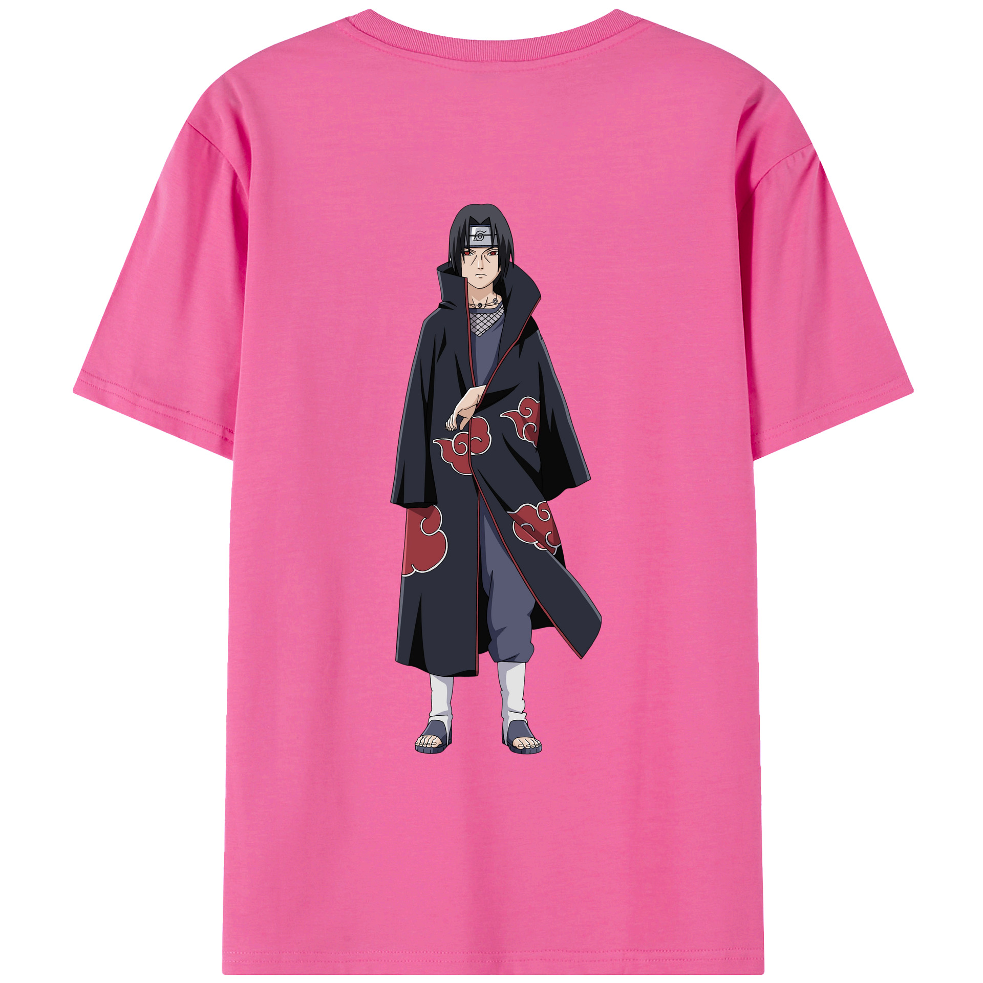 （画像用） NARUTO -ナルト- うちは イタチ Uchiha Itachi レディース半袖Tシャツ(バックプリント)